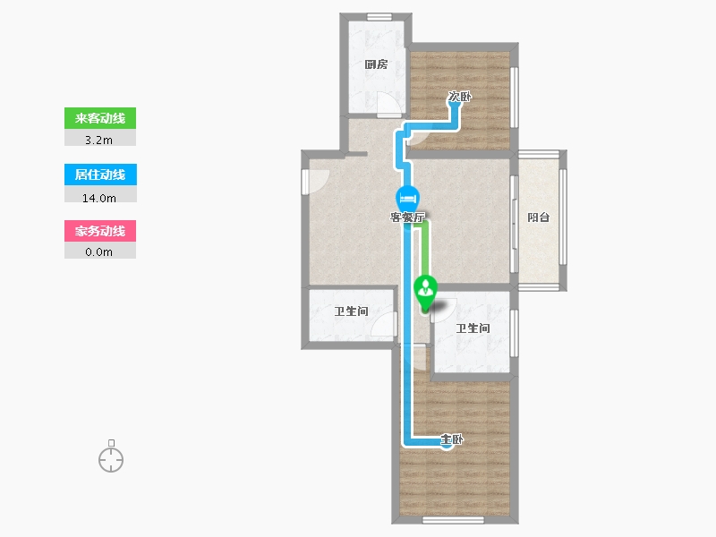 辽宁省-大连市-南山南郡-78.00-户型库-动静线