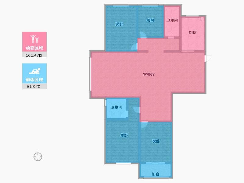 山东省-枣庄市-滕州凯润花园-165.18-户型库-动静分区