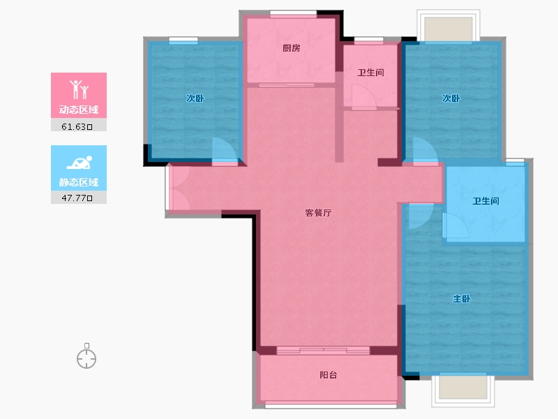 河南省-南阳市-佳源御府-98.01-户型库-动静分区