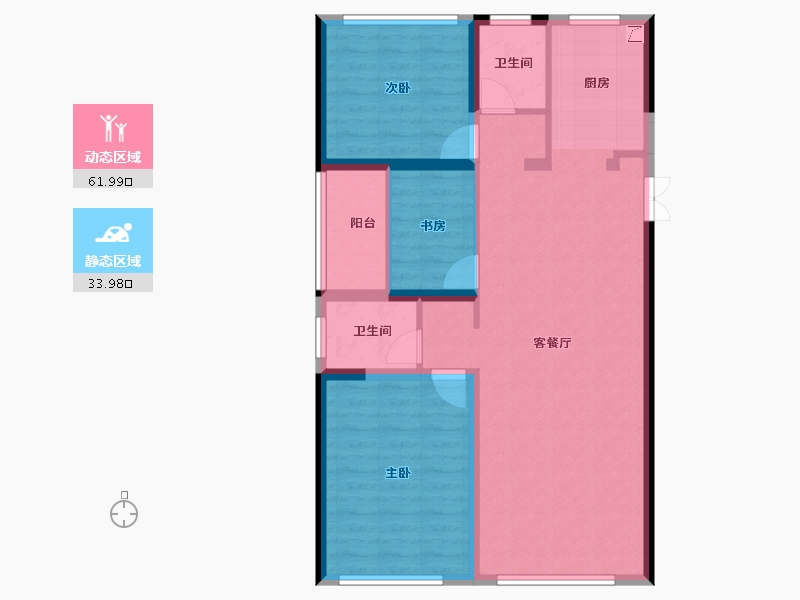 甘肃省-武威市-万嘉臻园-85.83-户型库-动静分区