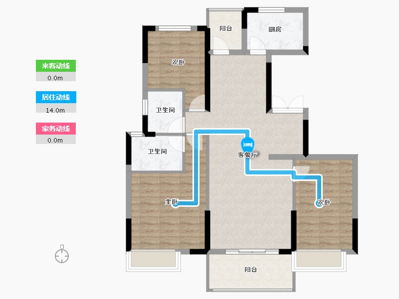 福建省-南平市-金桥生态家园-97.22-户型库-动静线