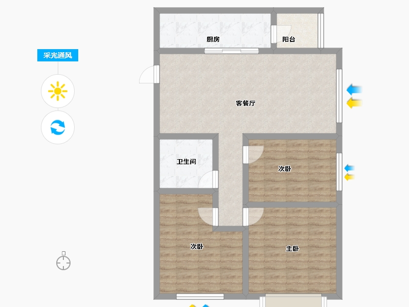 河北省-保定市-四季北岸-89.16-户型库-采光通风