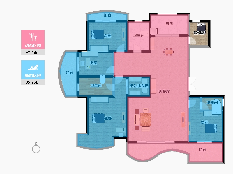 山西省-运城市-金鑫·滨湖一号-167.55-户型库-动静分区