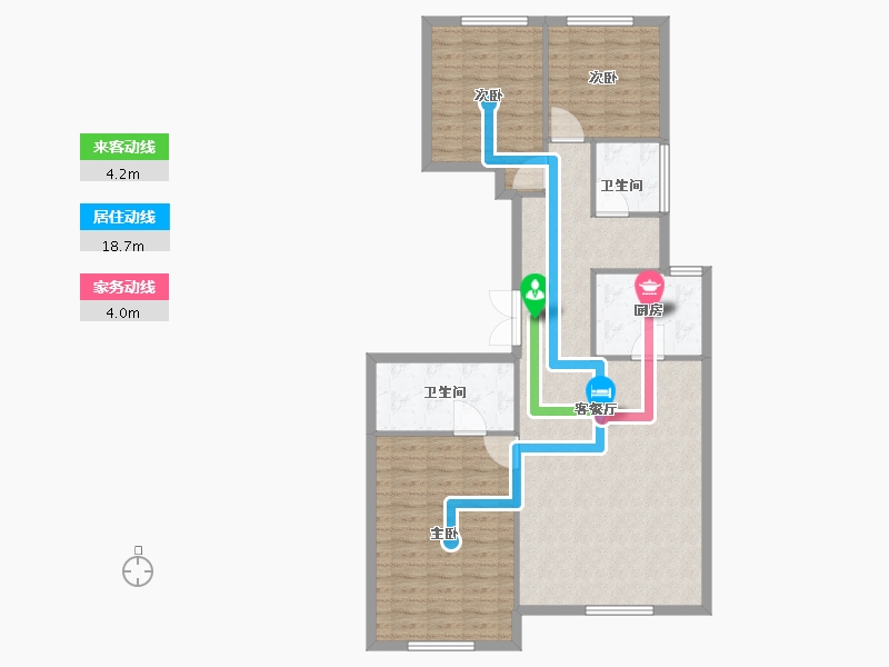 北京-北京市-西山上品湾MOMA-104.38-户型库-动静线