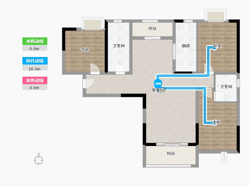 河南省-南阳市-天和家园-110.00-户型库-动静线