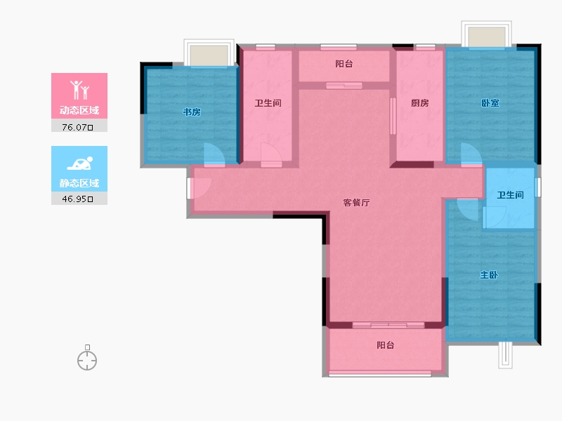 河南省-南阳市-天和家园-110.00-户型库-动静分区