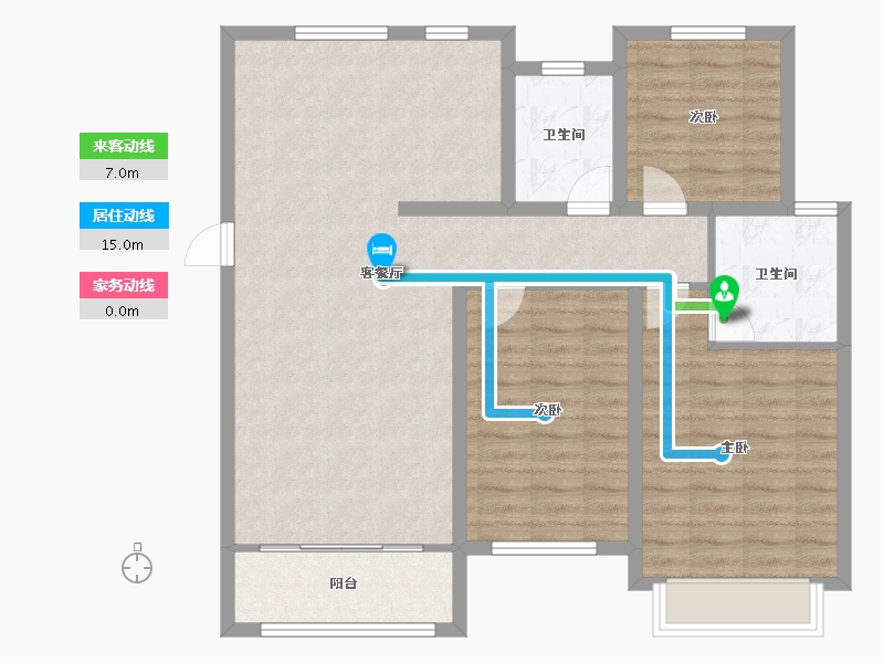 河南省-驻马店市-泌阳置地上河府-100.30-户型库-动静线