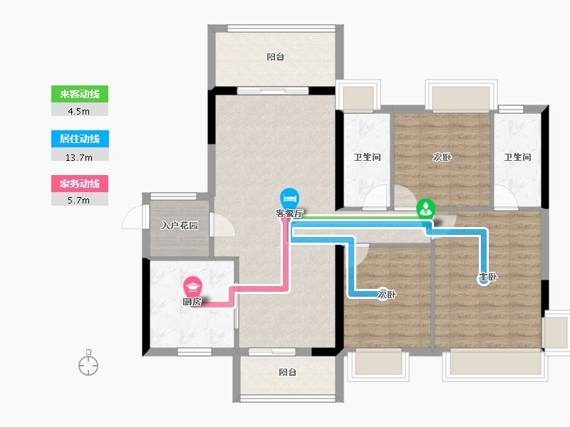 湖南省-衡阳市-银泰红城-99.09-户型库-动静线