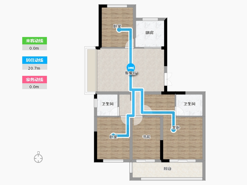 浙江省-台州市-和润中心-96.58-户型库-动静线