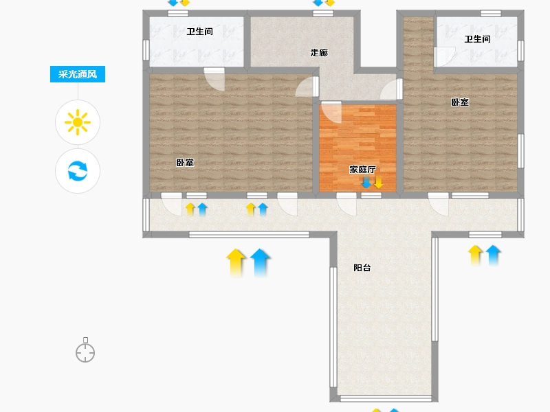 山西省-太原市-官山园著-3502.00-户型库-采光通风