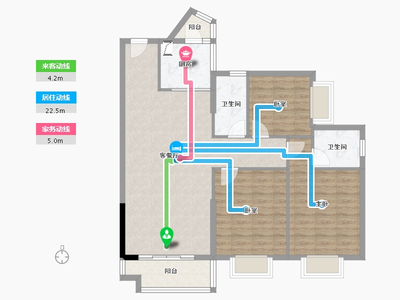 广东省-东莞市-山水江南玖峯-92.90-户型库-动静线