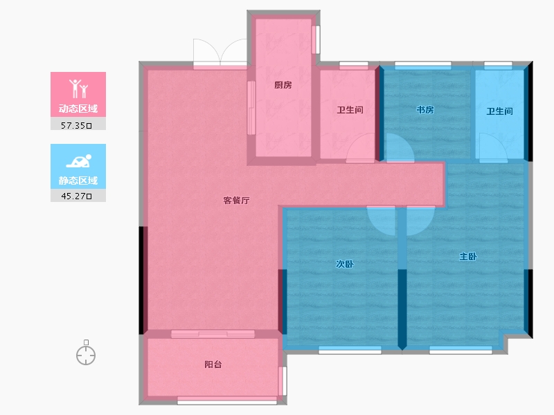 江苏省-连云港市-尚都·滟澜山-92.14-户型库-动静分区