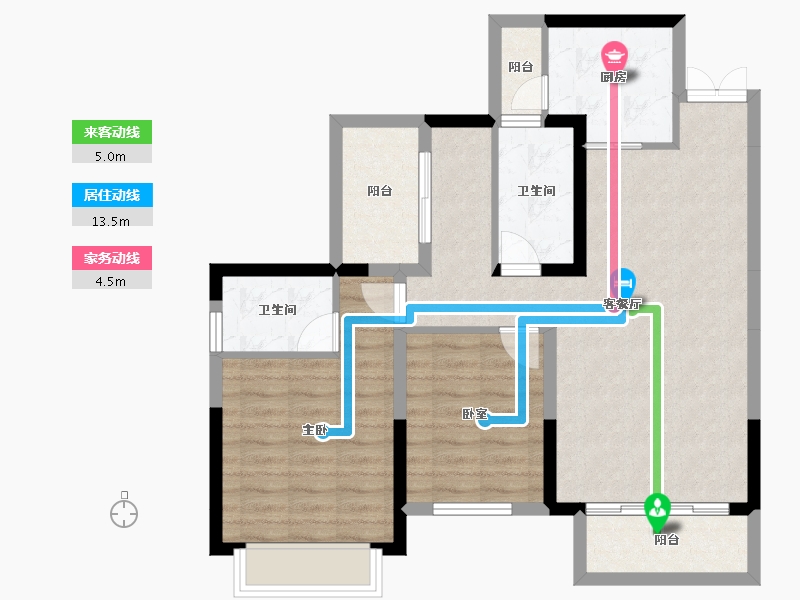 四川省-成都市-奥园玖俪湾-82.84-户型库-动静线