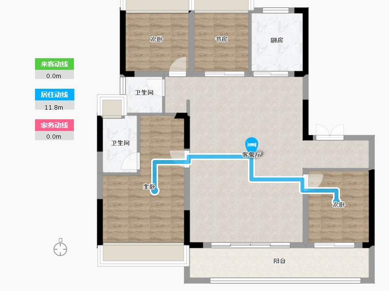 江苏省-南京市-新城云樾观山-112.01-户型库-动静线