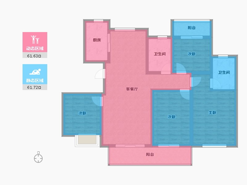 江西省-上饶市-翼天·十里风荷-110.12-户型库-动静分区