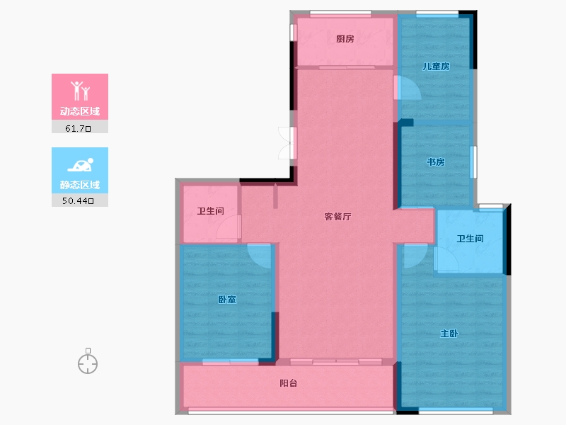 浙江省-台州市-和润中心-101.20-户型库-动静分区