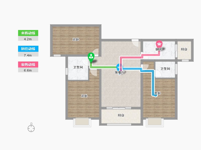 河南省-南阳市-弘都·金帝国际-114.09-户型库-动静线