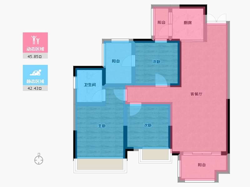 四川省-南充市-锦绣澜庭-97.00-户型库-动静分区