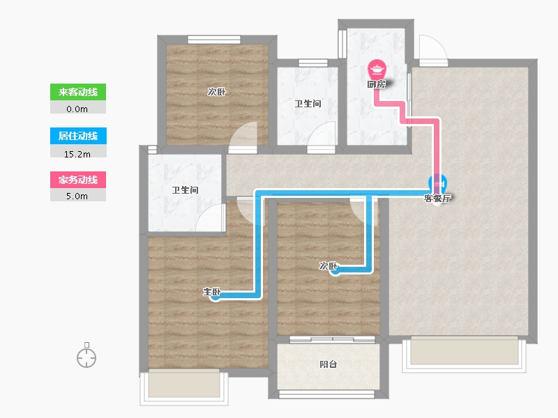 河南省-驻马店市-泌阳置地上河府-93.66-户型库-动静线