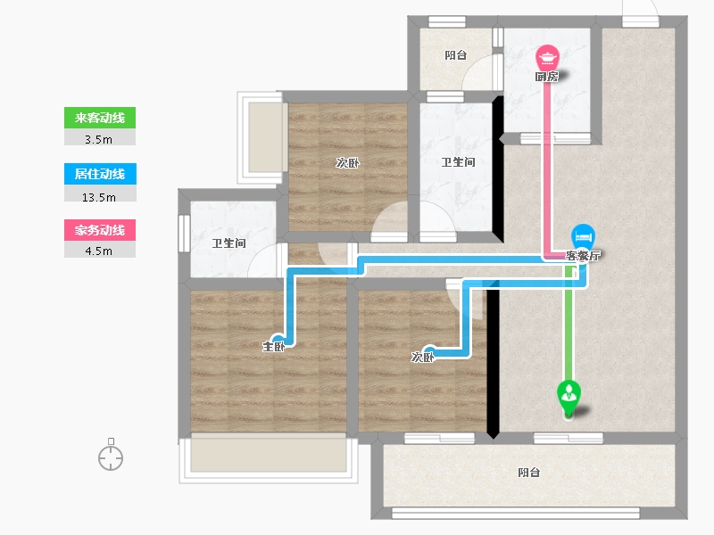 福建省-南平市-鑫盛富贵名门-81.02-户型库-动静线