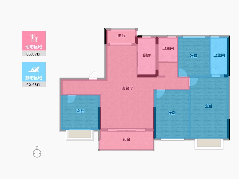 河南省-信阳市-信阳碧桂园领墅-114.40-户型库-动静分区