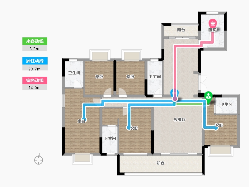 江西省-上饶市-建亨·信江院子-154.01-户型库-动静线