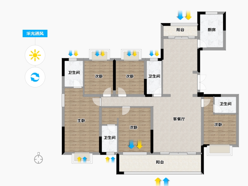 江西省-上饶市-建亨·信江院子-154.01-户型库-采光通风