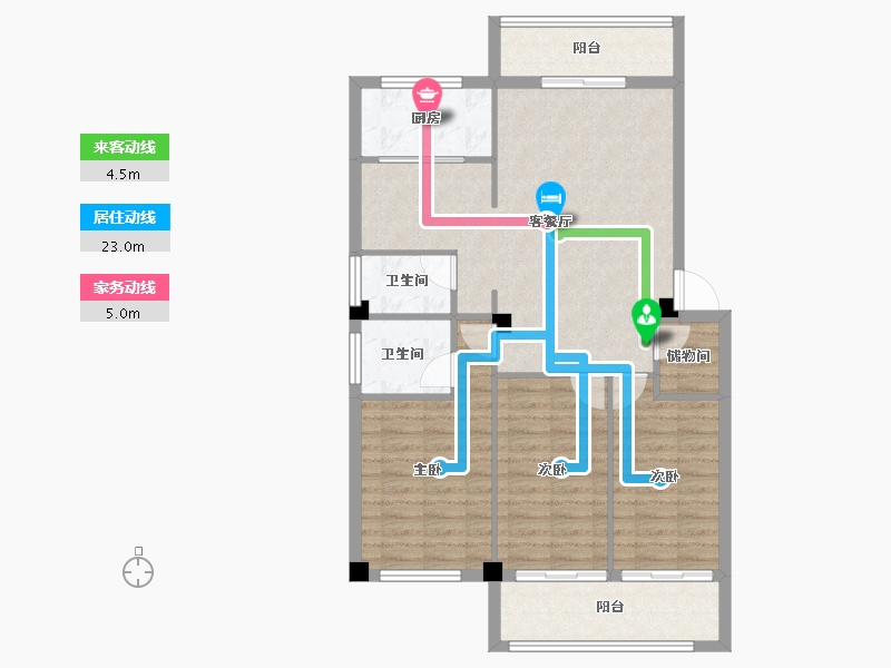 福建省-南平市-武夷山水岸清华-92.95-户型库-动静线