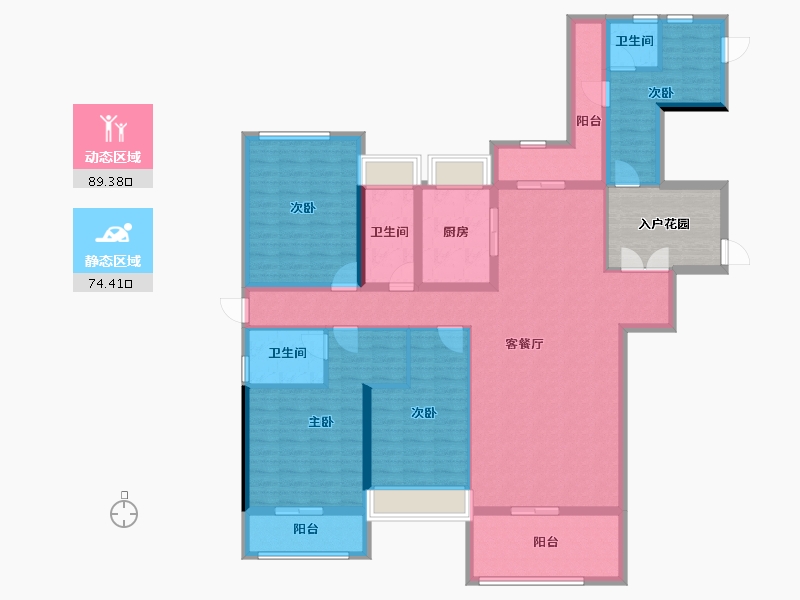 湖南省-娄底市-铁昇资水原著-155.73-户型库-动静分区