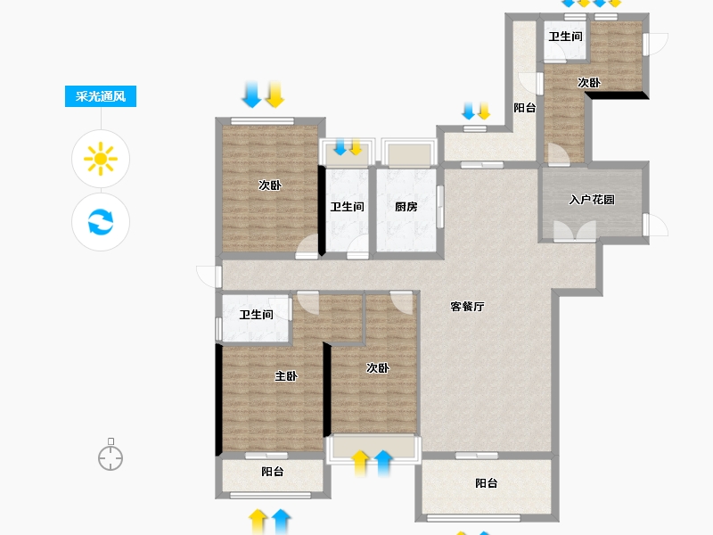 湖南省-娄底市-铁昇资水原著-155.73-户型库-采光通风