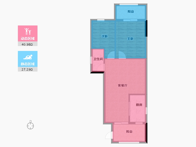 福建省-南平市-建瓯三江国际-61.37-户型库-动静分区