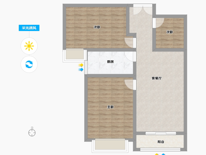 河北省-保定市-四季北岸-77.12-户型库-采光通风