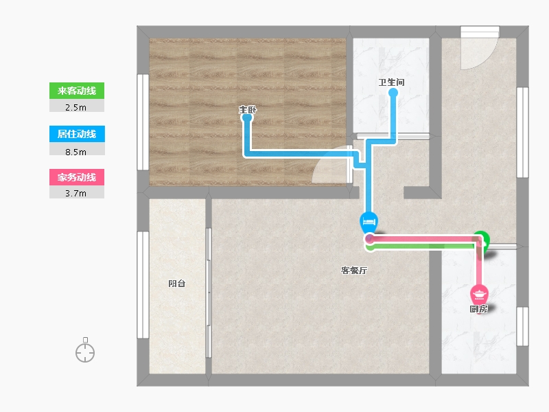 北京-北京市-葡东南区-56.00-户型库-动静线