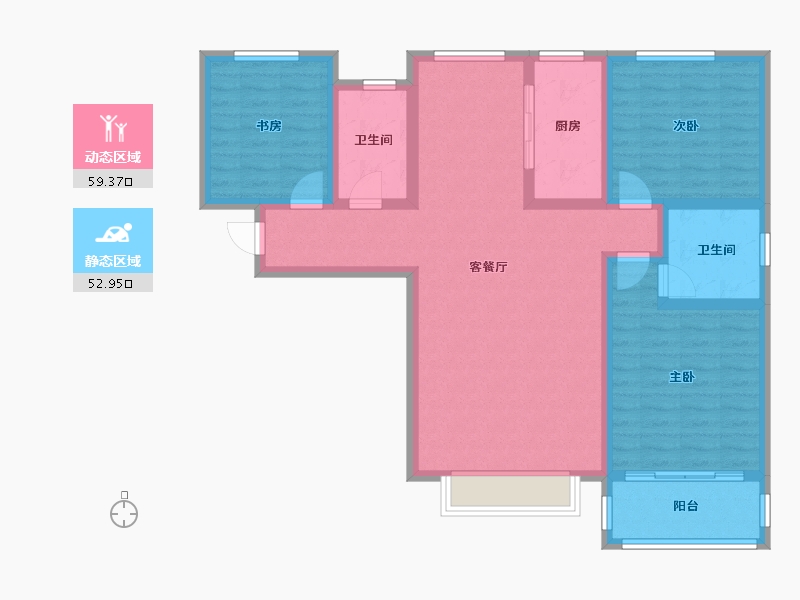 河北省-石家庄市-御锦苑-100.00-户型库-动静分区