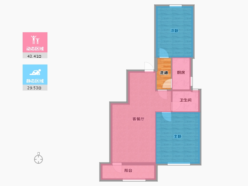 湖南省-衡阳市-尚书房-68.50-户型库-动静分区