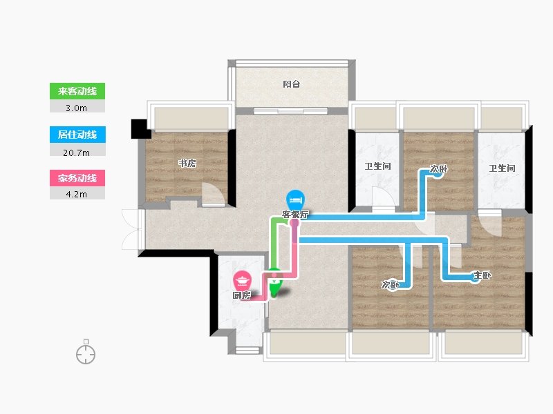 广东省-深圳市-山海御园-87.00-户型库-动静线