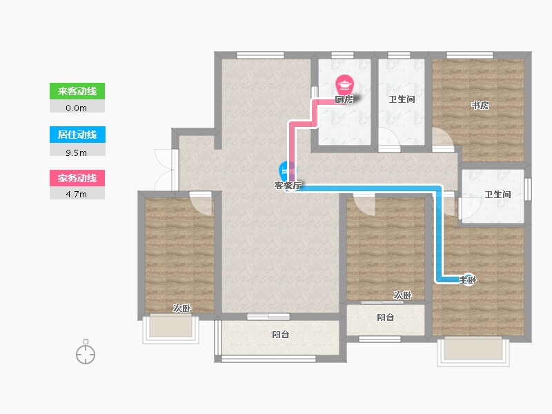 山西省-运城市-博雅逸豪苑-130.00-户型库-动静线