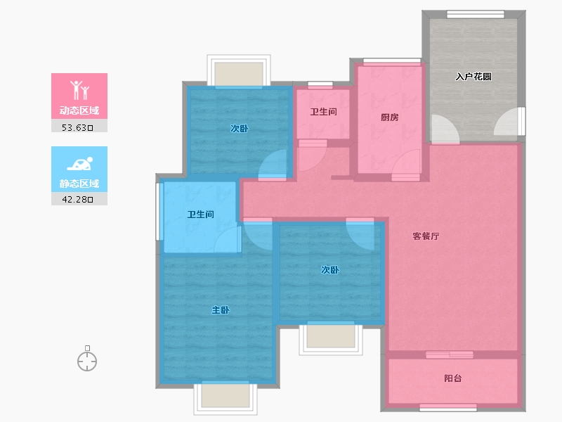 江西省-上饶市-华云·状元府-95.32-户型库-动静分区