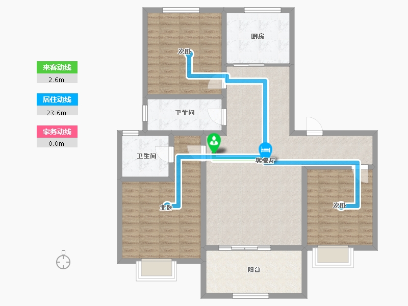 河南省-安阳市-内黄绿城国际-111.93-户型库-动静线