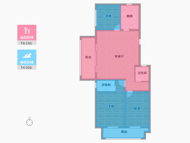 河南省-漯河市-昌建璟上-101.57-户型库-动静分区