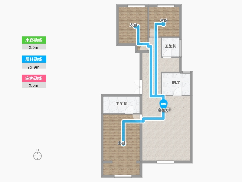 北京-北京市-西山上品湾MOMA-112.36-户型库-动静线