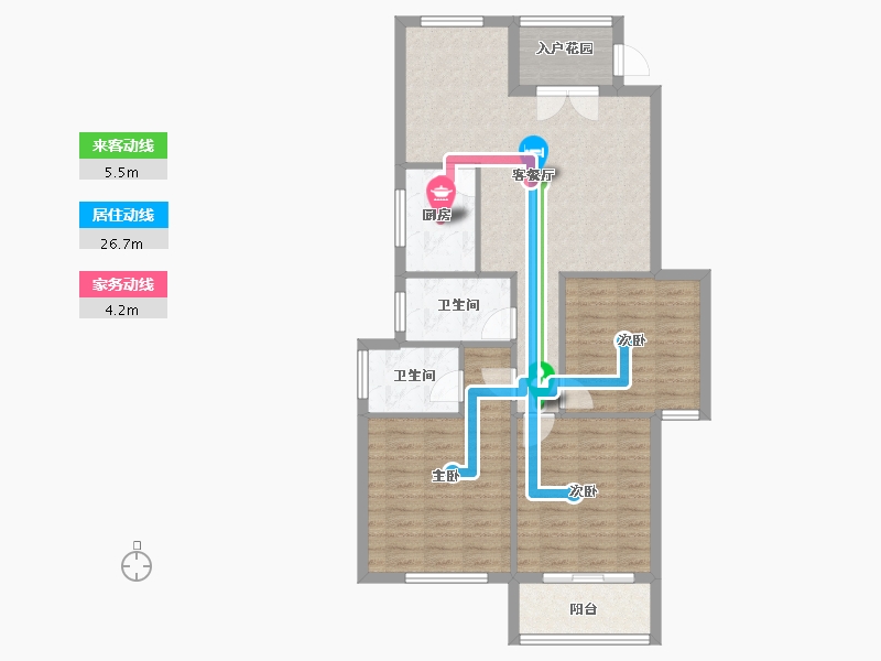 福建省-南平市-武夷山水岸清华-91.18-户型库-动静线