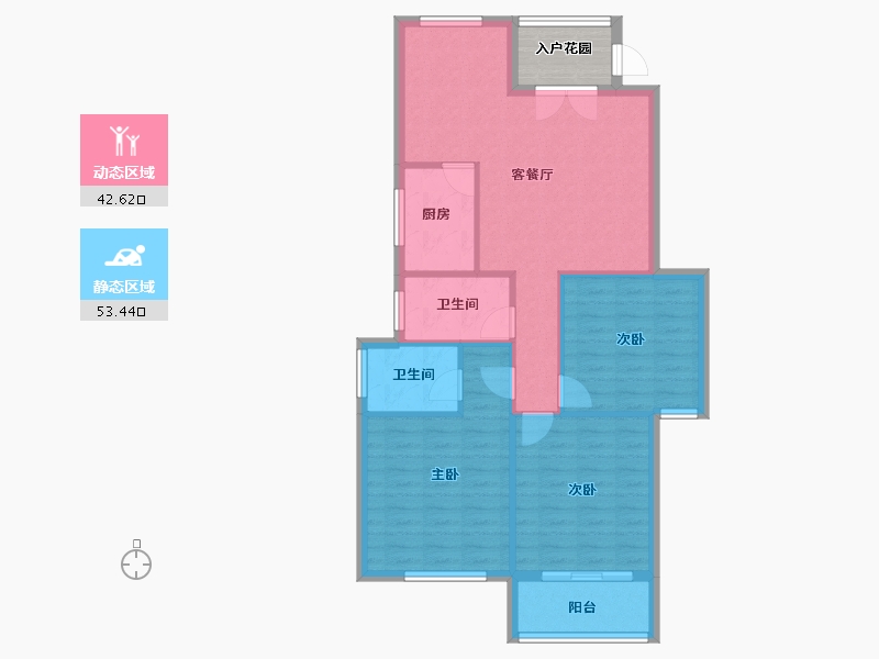 福建省-南平市-武夷山水岸清华-91.18-户型库-动静分区