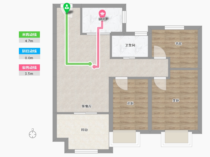 湖南省-常德市-旭辉国际新城-67.00-户型库-动静线