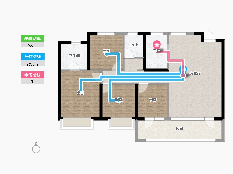 江苏省-南京市-金基嘉玥-114.40-户型库-动静线