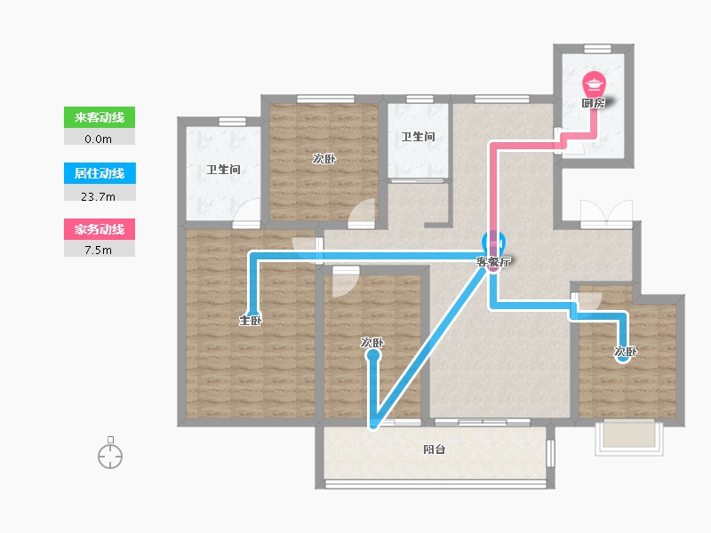 山东省-菏泽市-中丞玖璋台-123.99-户型库-动静线