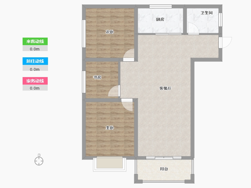 河南省-南阳市-内乡北斗星城-87.26-户型库-动静线