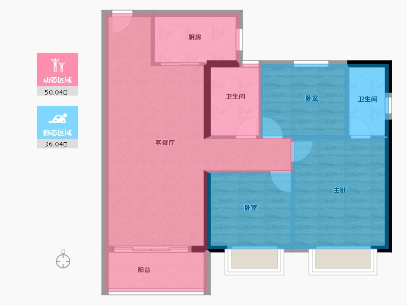 福建省-三明市-南城首府-77.60-户型库-动静分区