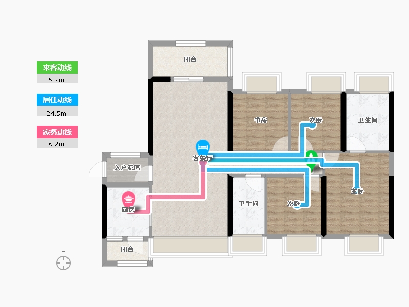 湖南省-衡阳市-衡阳银泰城-98.83-户型库-动静线