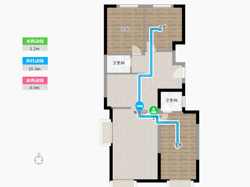 北京-北京市-金地·璟宸-92.58-户型库-动静线